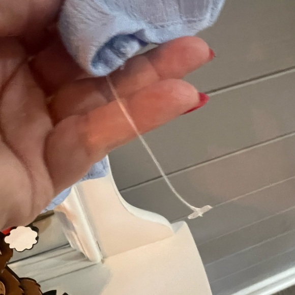 Zac & Rachel Blue Crochet Detail Blouse - Picture 7 of 9